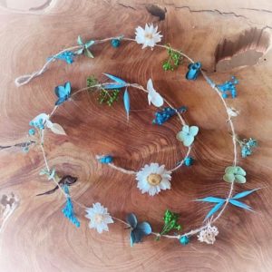 Guirlande Turquoise - Âme en Fleurs
